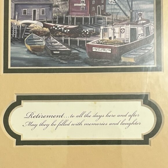 Framed Catherine Karnes Munn Retirement Print – "Trinity Bay, Newfoundland" – Ha - Picture 2 of 4